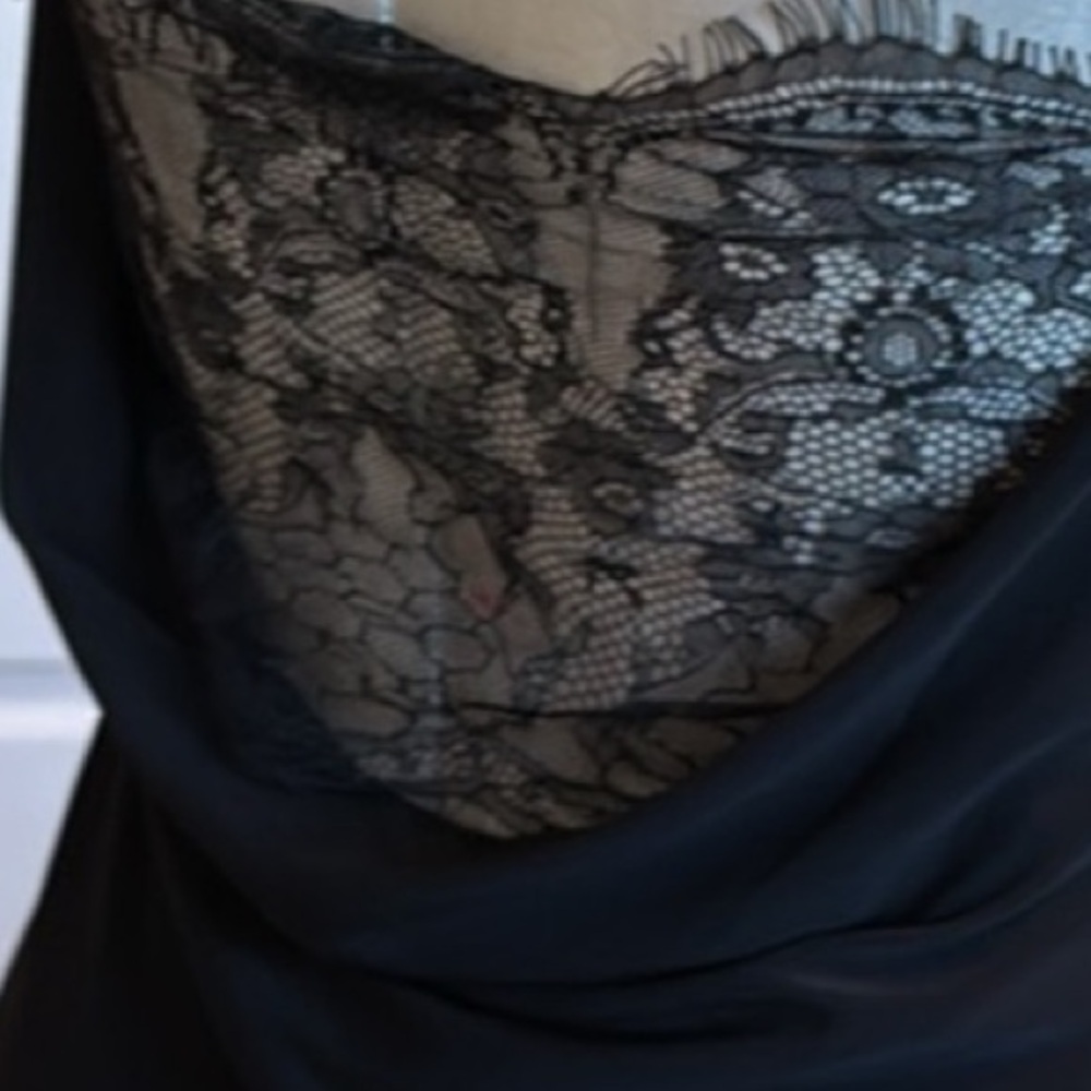 Laundry by Shelli Segal Women’s Black Lace Back Dress Size 12 NWT - Picture 4 of 7